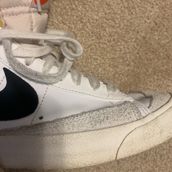 Nike Women's White and Black High-Top Sneakers - Picture 4 of 4